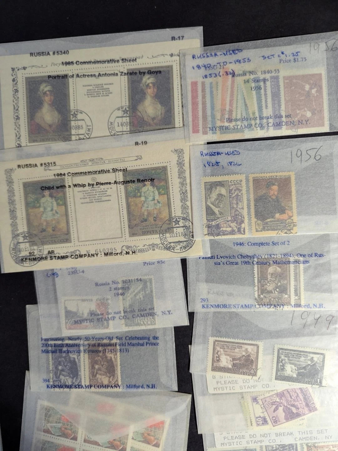 Quantity Russia Stamps in Bags, etc, Unchecked From Estate! -68 Photos