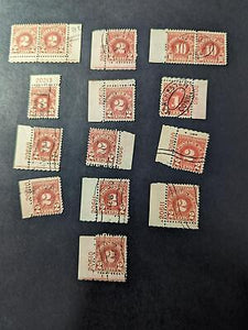 VEGAS - 1931 Postage Dues - Sc# J80,J81,J82,J84 Used Mostly With Plate Number