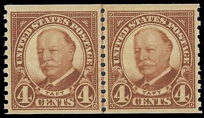 VEGAS - 1930 Taft 4c - Scott 687 MNH, Undisturbed Gum Joint Line Pair - Centering!