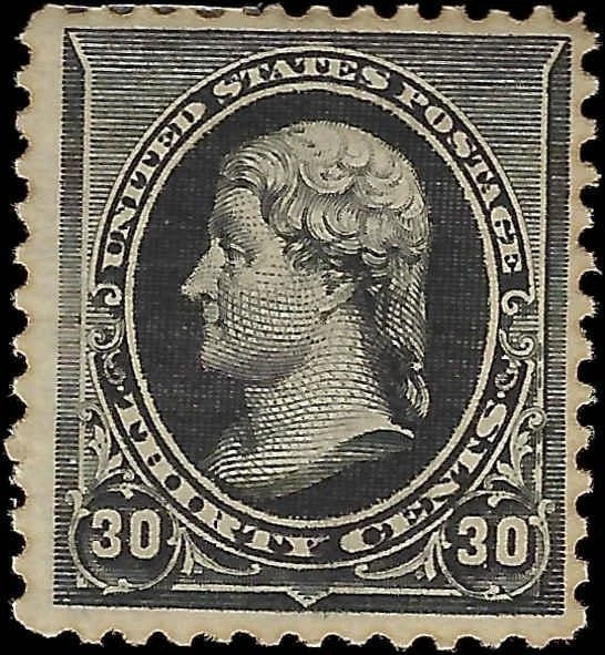 c1890 - Scott 228 Jefferson 30c - MH, OG - Nice!