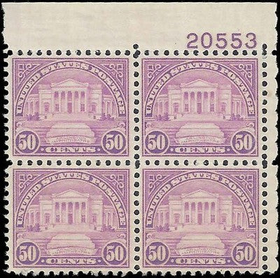 c1931 - Scott 701 Arlington Plate Block of 4 - MNH, OG - Fresh & Clean! -Cat= $230