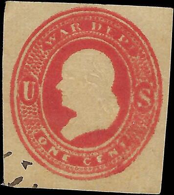 VEGAS - 1875 Franklin 1c - Scott WO46? - Used - Appears to Be an Inking Problem