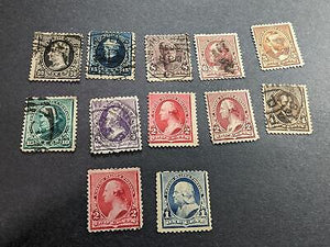 VEGAS - 1890-93 Short Set - Scott 219-228 - Used - Incl 3 Versions Of 2 Cent