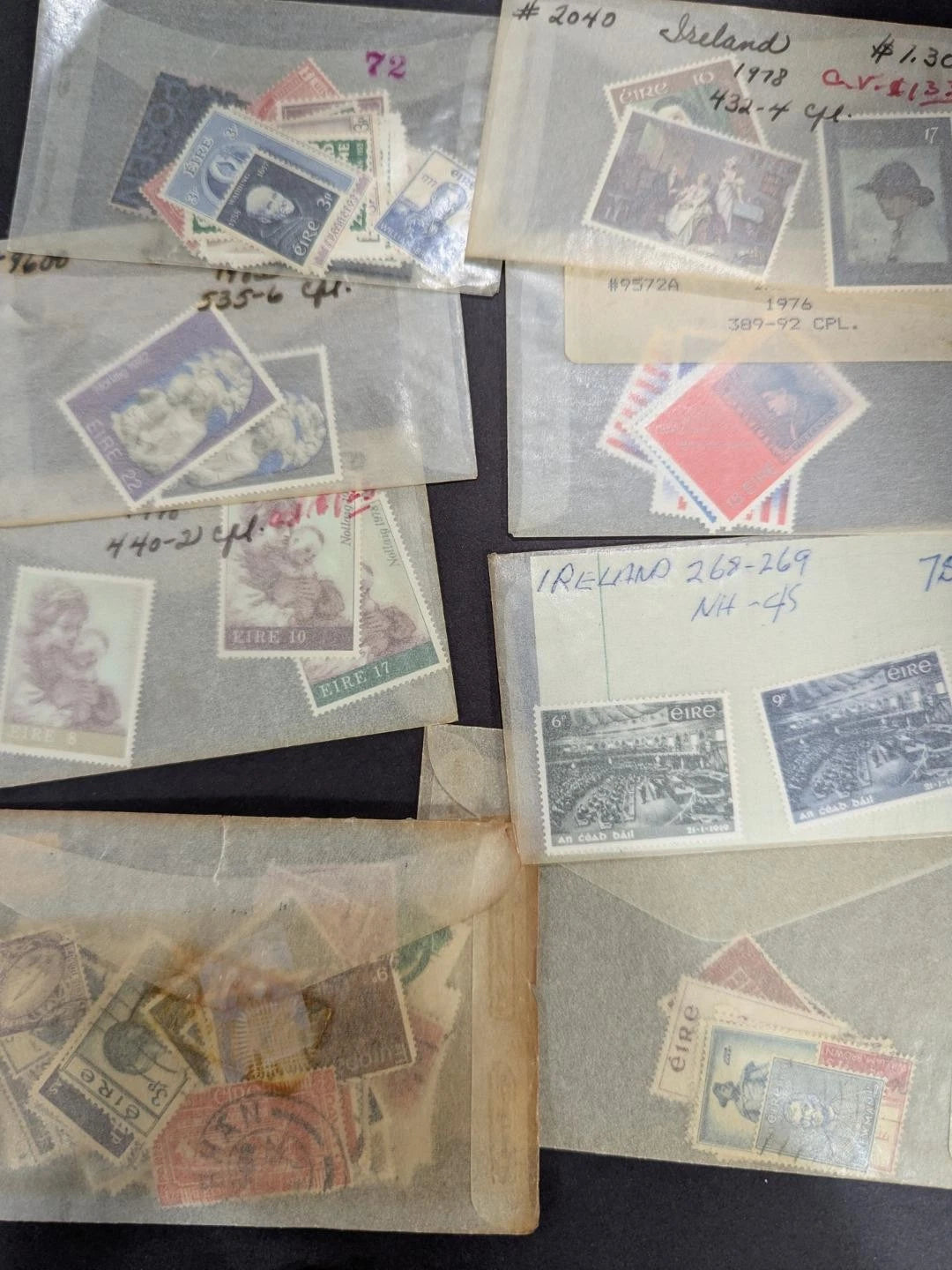Quantity of Ireland Stamps - Unchecked -Some Better - Many Sets - See 35 Photos