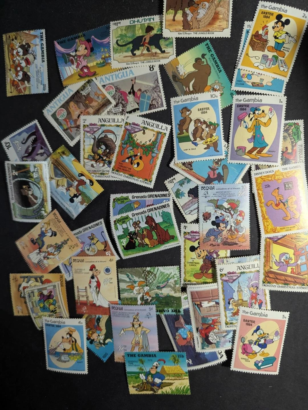 Huge Quantity of Disney Stamps! - Many Sets - Many Different -Sheets - 85 Photos