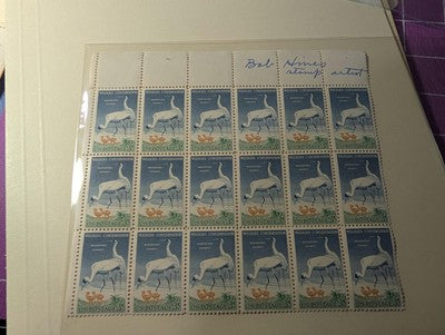 7 Autographed USA Sheets by Designer & Others incl Sec'y of Navy - See 5 Photos