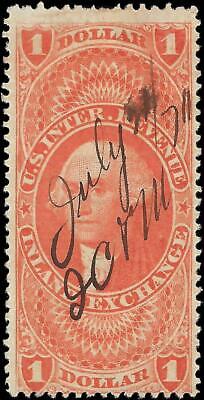 VEGAS - 1862-71 Revenue - Scott R69D - Silk Paper - Solid - No Hidden Flaws