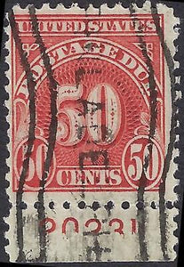 VEGAS - 1930 Postage Due 50c - Sc# J76 Used With Plate Number - P11 - FN1174