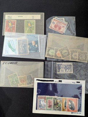 Quantity of Misc Latin America Stamps in Bags Unchecked From Estate! -98 Photos