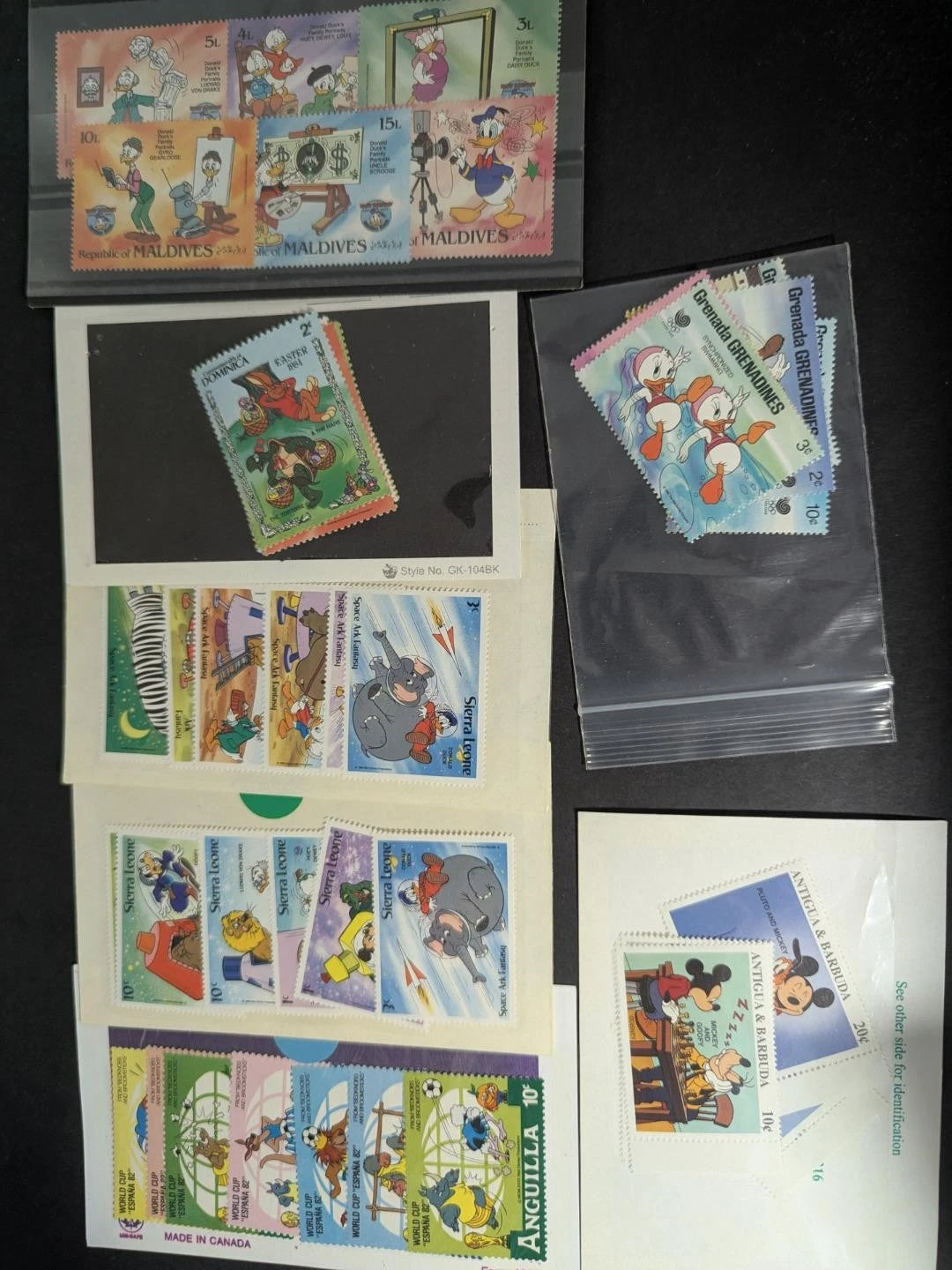 Huge Quantity of Disney Stamps! - Many Sets - Many Different -Sheets - 85 Photos
