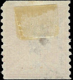 c1914 - USA - Scott 444 - Coil - Vert 10 - SLWM - Flat Plate - Used - Bent Perf