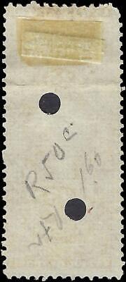 VEGAS - 1862-71 Revenue - Scott R50c - 2 Holes Punched - Crease