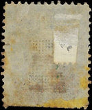 VEGAS - 1868 Washington 12c With F Grill - Sc# 497 -Red Cancel -Some Short Perfs