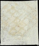 c1849 France 20c Used - Small Thin - Scott 3