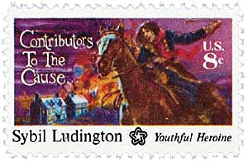 1975 Sybil Ludington Single 8c Postage Stamp, Scott 1559, MNH, OG