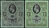 c1912 - Sc# 115 & 115a (WM#3) Sierra Leone Stamp - MH & Used - Cat= $190!