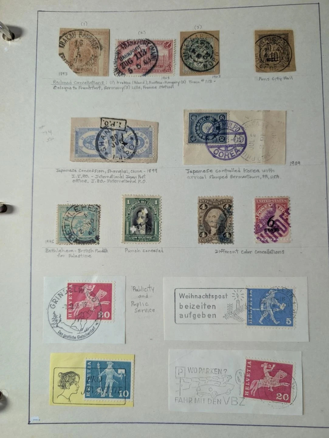 Stamp Presentation or Show Exhibit of Collection Types - Some better -45 Photos
