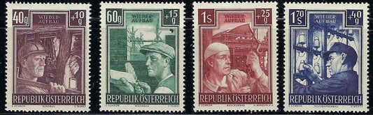 1951 Austria - Sc# B273-B276 - MLH, OG Full Set - Nice!