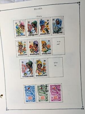 VEGAS - Guinea Stamps on Modified Scott Pages ~1959-81 & Back of Book -63 Photos