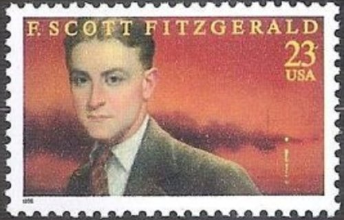 1996 . F. Scott Fitzgerald Single 23c Postage Stamp - Sc# 3104 - MNH,OG