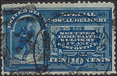 VEGAS - 1894 Express Mail - Scott E4 - Solid - Well Centered - Thin - Perf Crease