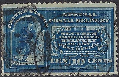 VEGAS - 1894 Express Mail - Sc# E4 - Solid - Well Centered - Thin - Perf Crease