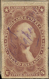 c1862- Scott R84c $2.50 Inland Exchange Revenue Stamp on Paper