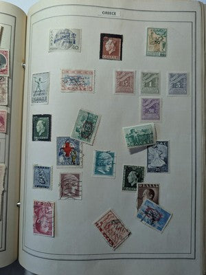 1956 Harris Ambassador Album & Stamps in Unusually Nice Condition - 129 Photos!