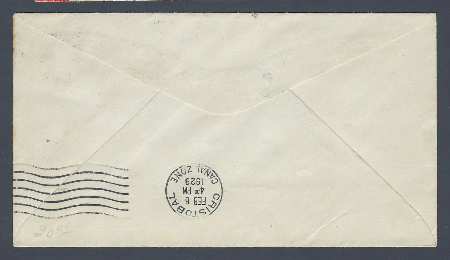 1929 FAM-5 Lindbergh First Flight New York to Cristobal C8 C10 Franking