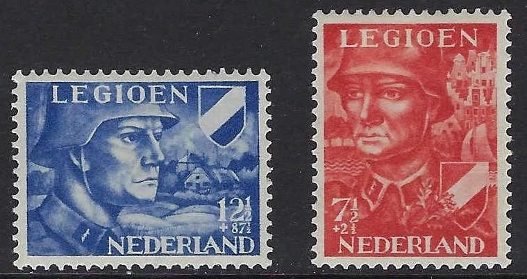1942 Netherlands - Scott B144-B145 - MH, OG Set - Solid
