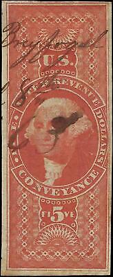 VEGAS - 1862-71 Revenue - Scott R89a Imperf - Solid - Margins!