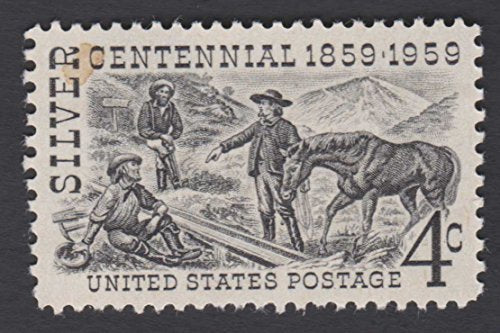 1959 Silver Centennial Single 4¢ Postage Stamp -Sc # 1130 - MNH,OG