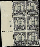 c1923 - Scott 559 McKinley Plate Block of 6 - MNH, Undisturbed OG - Cat= $170