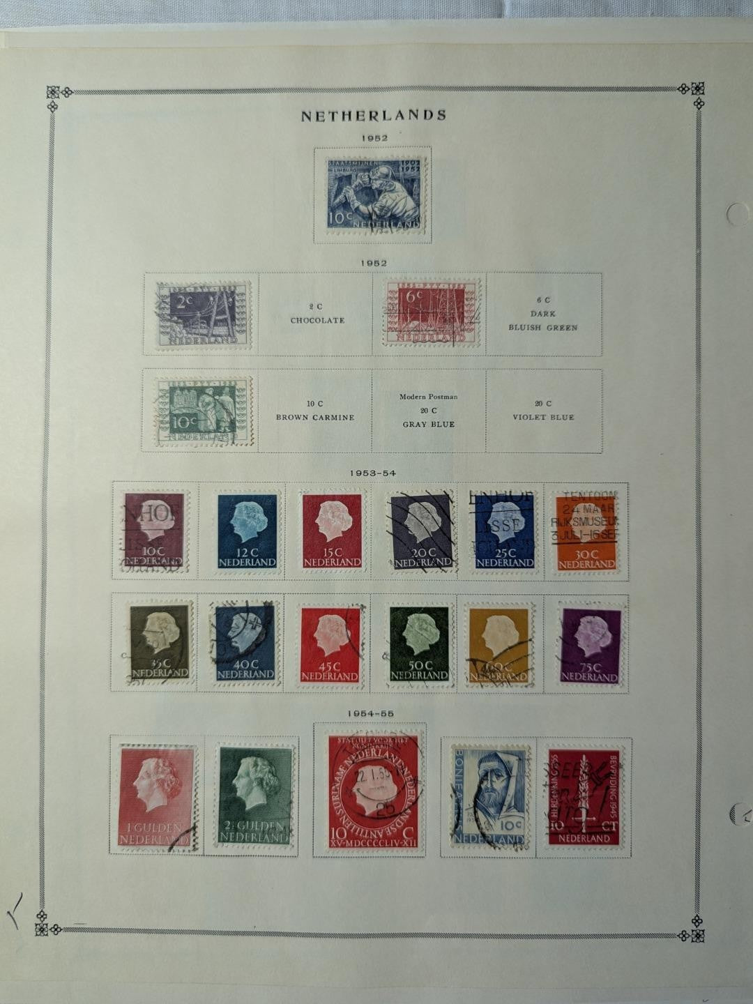1940-67 Nice Well Filled Netherlands Collection on Scott Pages - 18 Photos