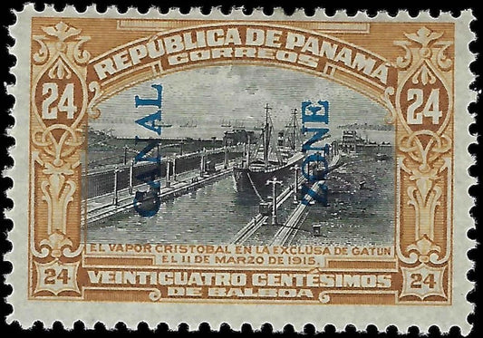 1917 USA Possession Canal Zone -Scott 51 - MH, OG - No Thins