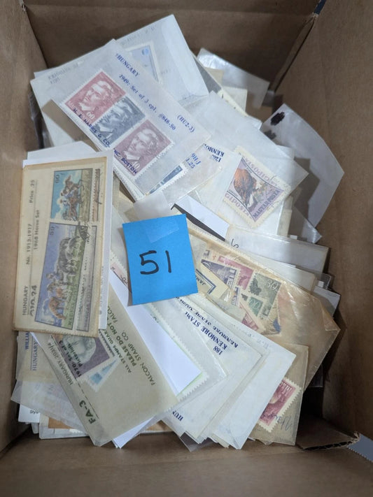 Quantity Hungary Stamps in Bags & Stock Pages Unchecked From Estate! -63 Photos