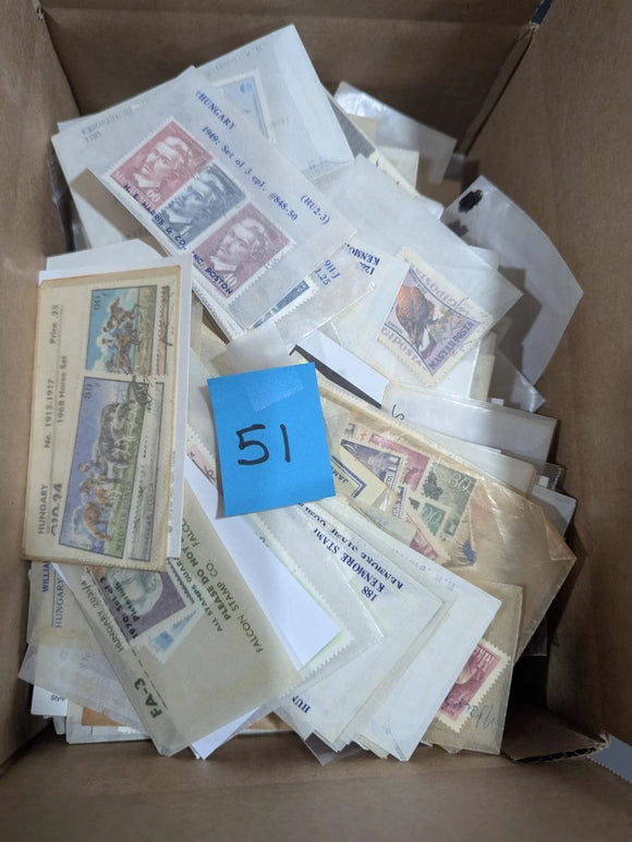 Quantity Hungary Stamps in Bags & Stock Pages Unchecked From Estate! -63 Photos