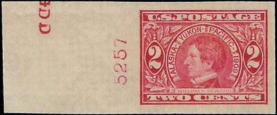 c1909 - USA Scott 371 - MH, OG - Premium Centering With Plate Number