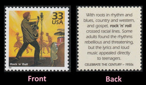 1999 Celebrate the 1950s R0ck & Roll Single 33c Postage Stamp, Sc#3187m, MNH, OG