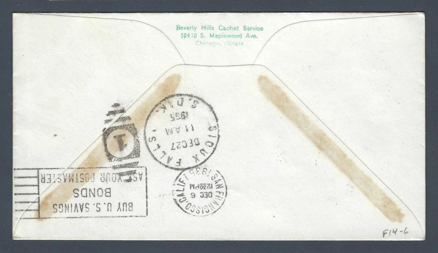 1935 First Trans-Pacific Flight Manila San Francisco Pan Am Clipper Cover