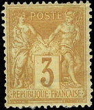 c1878 France 3c - Scott 89 - MH - Thin - Centering! - Cat= $200