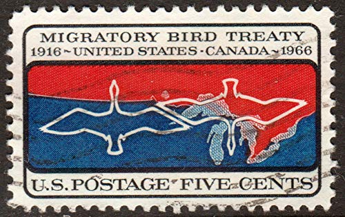 1966 Migratory Bird Treaty Single 5c Postage Stamp MNH-OG =Scott 1306