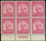 c1930 - #689 Von Steuben Issue Plate Block of 6, MNH, Undisturbed OG - Fresh!