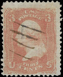 c1868 - Scott # 94a 3c Washington with F Grill - Good Condition!