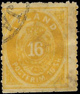 VEGAS - 1873 Iceland 16s - Scott 4 - Cancelled - Flaws - Cat= $2,200!