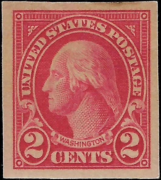 c1923 - Scott #577 (Imperf ) 2c - MH, OG Clean, Fresh with a Crease