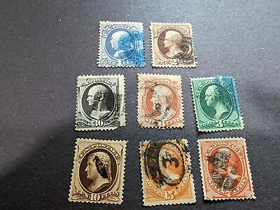 VEGAS - 1873 Short Set - Scott 156-165, Less 162,164 - Used - Flaws - Read