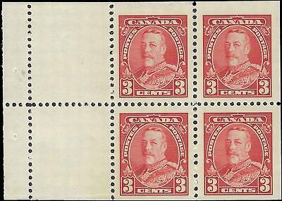 VEGAS - 1935 Canada Booklet Pane - 3c - Scott 219a MNH, Undisturbed OG! - Read