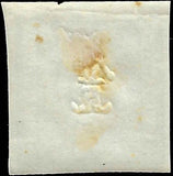 1861 Sardinia Newspaper 1c Stamp - 3 Margins! - Sc# P1 - FV639