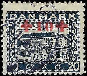 VEGAS - 1921 Denmark - 20o+10o Semi-Postal - Scott B2